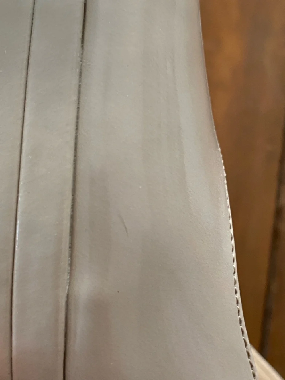 Nine West Taupe Patent Peep-Toe Slingback Heels - Picture 9 of 15